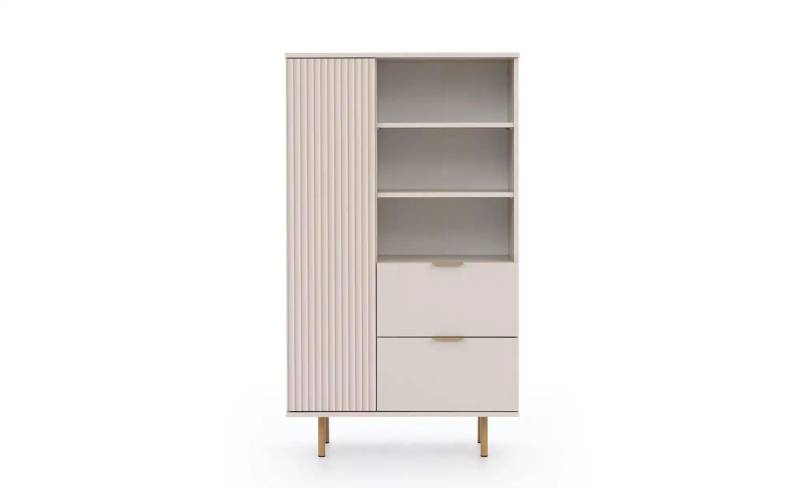 Highboard  Bianco ¦ beige ¦ Maße (cm): B: 80 H: 140 Kommoden & Sideboards > Highboards - Höffner