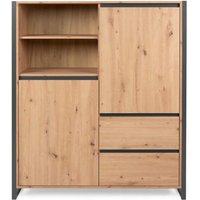 Highboard DENVER 51 von Finori Artisan Oak / Anthrazit