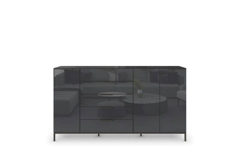 Highboard  Flipp ¦ schwarz ¦ Maße (cm): B: 199 H: 110 Kommoden & Sideboards > Highboards - Höffner