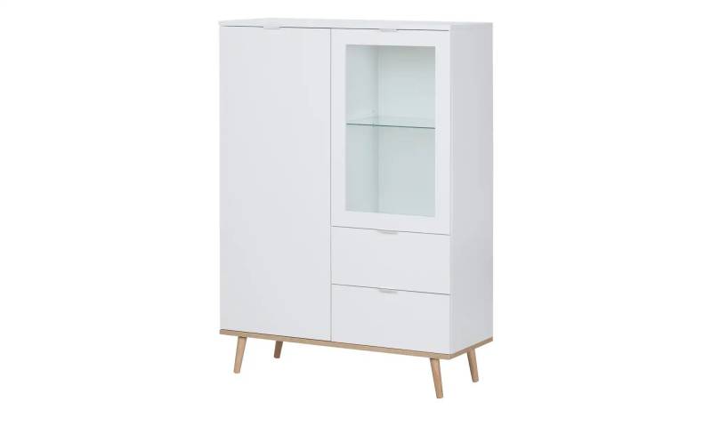 Highboard  Gallese ¦ weiß ¦ Maße (cm): B: 100 H: 140 T: 40.0 Kommoden & Sideboards > Highboards - Höffner