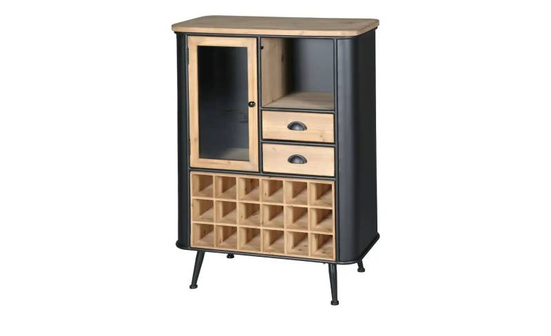 Highboard  Imola ¦ schwarz ¦ Maße (cm): B: 80 H: 108 T: 40.0 Kommoden & Sideboards > Highboards - Höffner