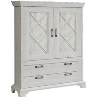 Highboard Kashmir 2-türig mit 2 SK Pinia Weiß