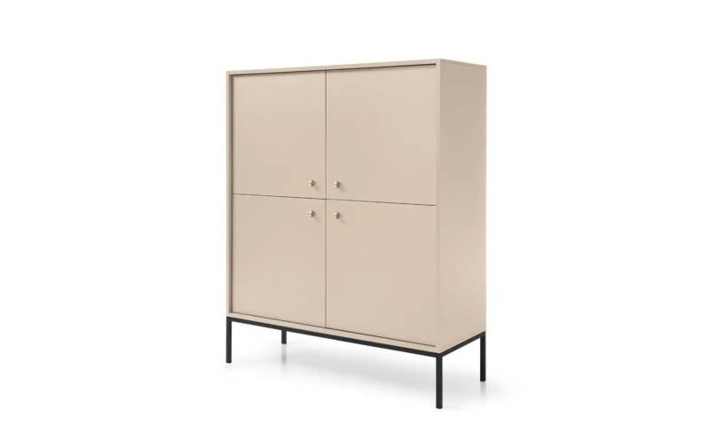 Highboard  Molly ¦ beige ¦ Maße (cm): B: 103,5 H: 125,5 Kommoden & Sideboards > Highboards - Höffner