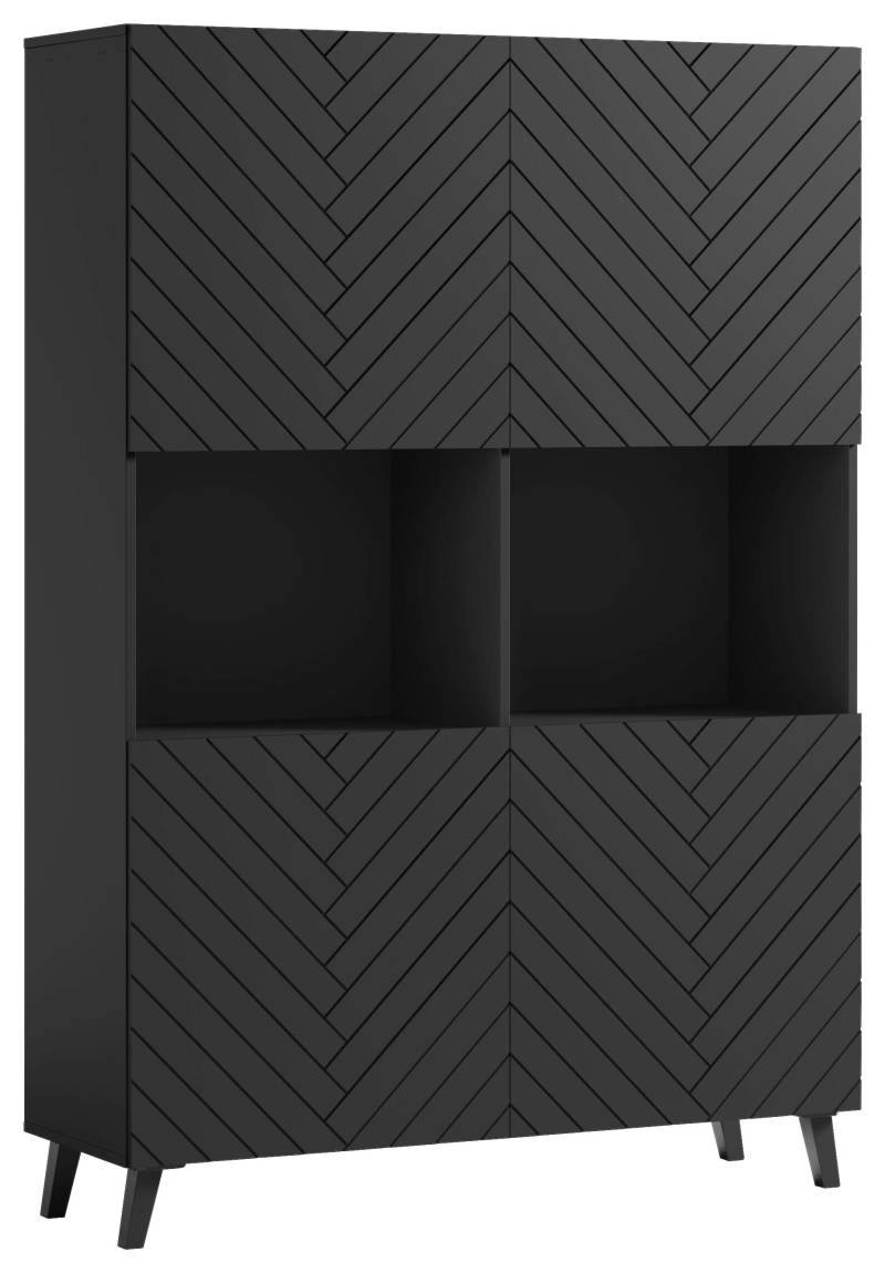 Highboard Phuket ca. 120x172 cm Schwarz