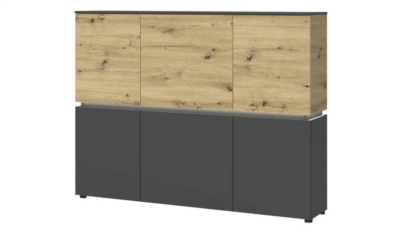 Highboard Soft-Close Luci ¦ grau ¦ Maße (cm): B: 166 H: 132 T: 40.0 Kommoden & Sideboards > Highboards - Höffner
