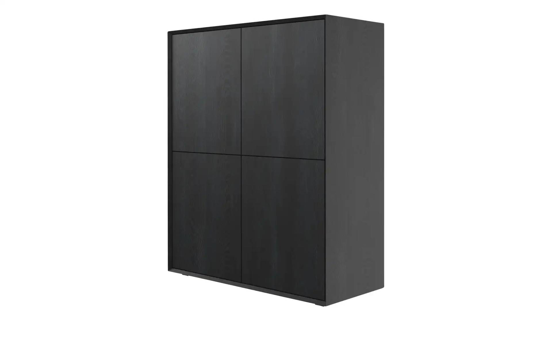 Highboard  Stream ¦ schwarz ¦ Maße (cm): B: 100 H: 120 T: 43.0 Kommoden & Sideboards > Highboards - Höffner