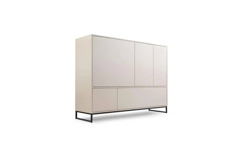 Highboard   ¦ beige ¦ Maße (cm): B: 160 H: 120,5 Kommoden & Sideboards > Highboards - Möbel Kraft
