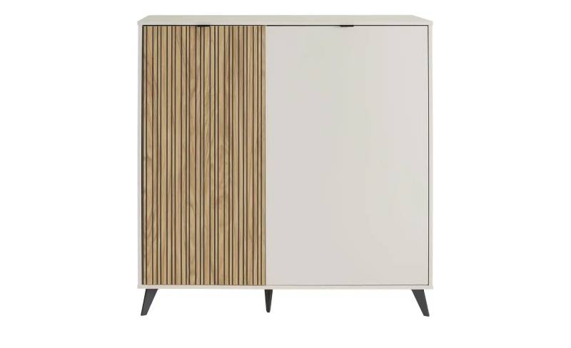Highboard   ¦ creme ¦ Maße (cm): B: 123,2 H: 125,6 T: 40.7 Kommoden & Sideboards > Highboards - Möbel Kraft