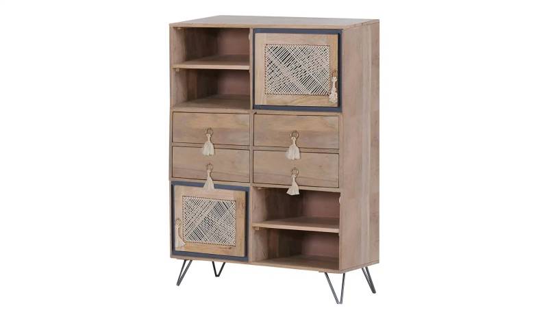 Highboard    ¦ holzfarben ¦ Maße (cm): B: 90 H: 165 T: 45.0 Kommoden & Sideboards > Highboards - Möbel Kraft