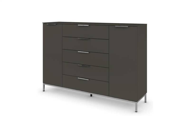 Highboard   ¦ schwarz ¦ Maße (cm): B: 160 H: 111 Kommoden & Sideboards > Highboards - Möbel Kraft
