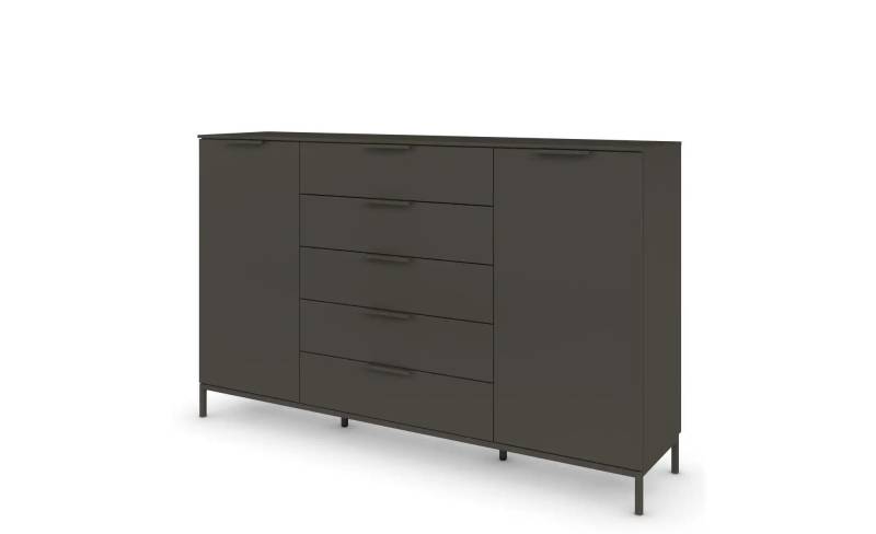 Highboard   ¦ schwarz ¦ Maße (cm): B: 180 H: 111 Kommoden & Sideboards > Highboards - Möbel Kraft