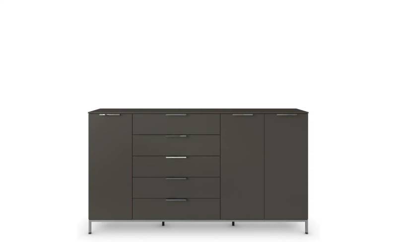 Highboard   ¦ schwarz ¦ Maße (cm): B: 199 H: 111 Kommoden & Sideboards > Highboards - Möbel Kraft