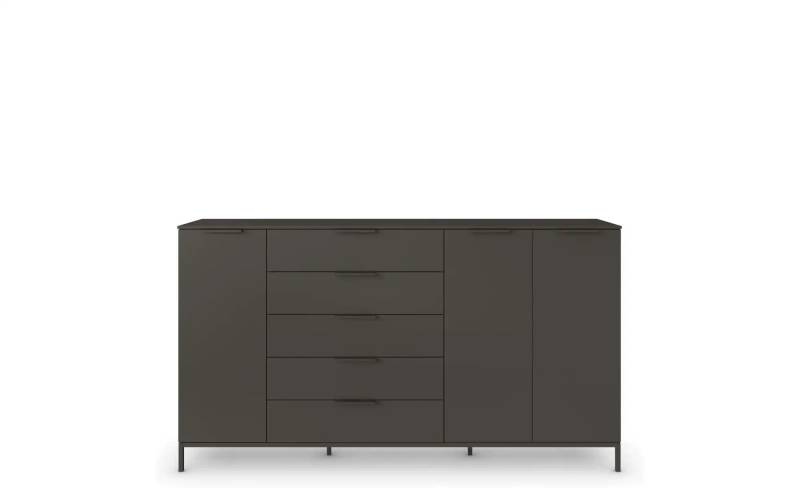 Highboard   ¦ schwarz ¦ Maße (cm): B: 199 H: 111 Kommoden & Sideboards > Highboards - Möbel Kraft