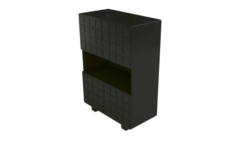 Highboard   ¦ schwarz ¦ Maße (cm): B: 84,3 H: 120 Kommoden & Sideboards > Highboards - Möbel Kraft