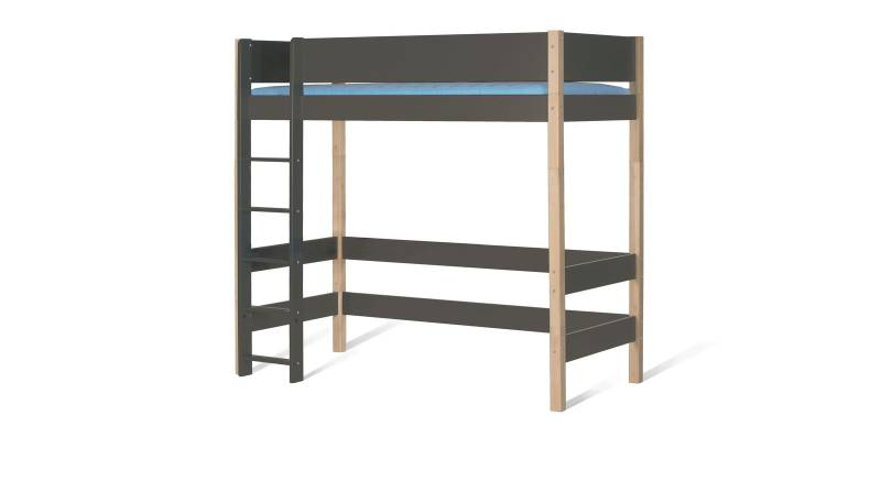 Hochbett 120x200 cm blau mit Schreibtisch - Kids Town Color