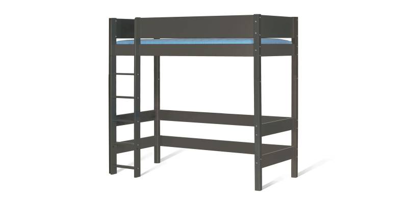 Hochbett 140x200 cm blau mit Schreibtisch - Kids Town Color