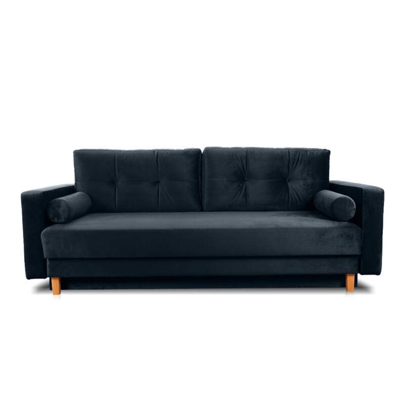 Hochertiges Sofa mit Schlaffunktion Landhaus Dunkelblau