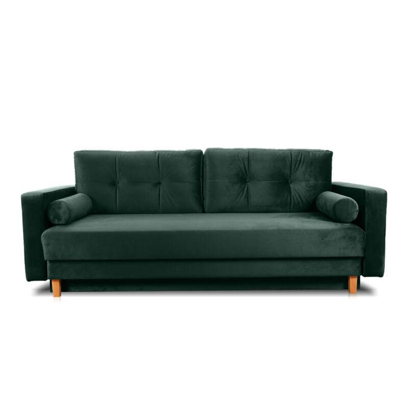 Hochertiges Sofa mit Schlaffunktion Landhaus Moosgrün