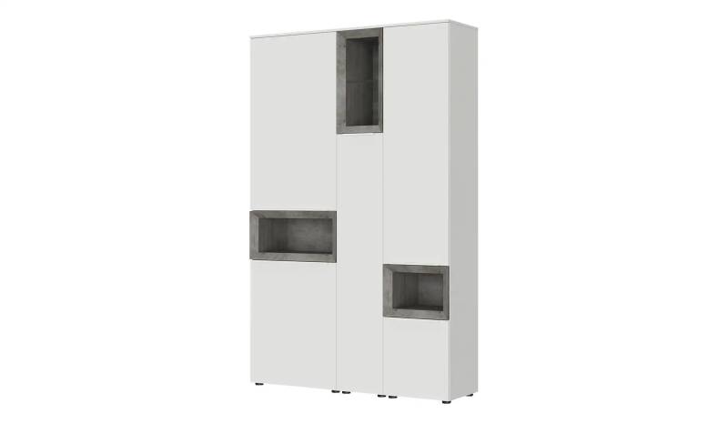 Hochschrank  Case ¦ weiß ¦ Maße (cm): B: 131 H: 206 T: 38.0 Kommoden & Sideboards > Vitrinen - Möbel Kraft