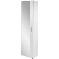 Hochschrank JAKOB weiß silber B/H/T: ca. 49x196x30 cm von byLIVING