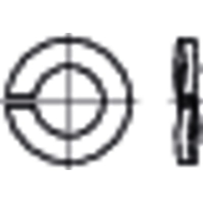 Hochspann-Federringe DIN 128 Form B Edelstahl 1.4310 für M16 Hochspann-Federringe DIN 128 Form B Edelstahl 1.4310 für M16 von Nobrand
