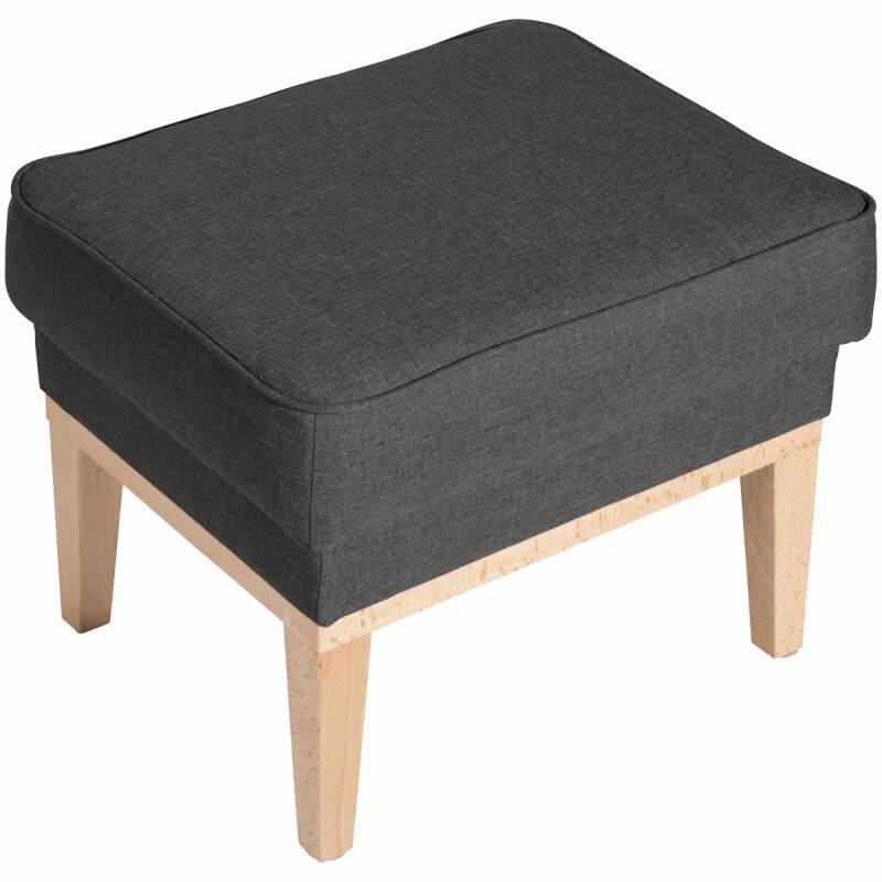 Hocker Angelo Flachgewebe anthrazit