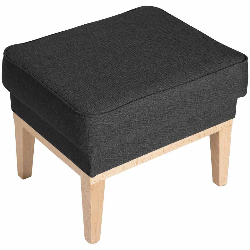 Hocker Angelo Flachgewebe graphit