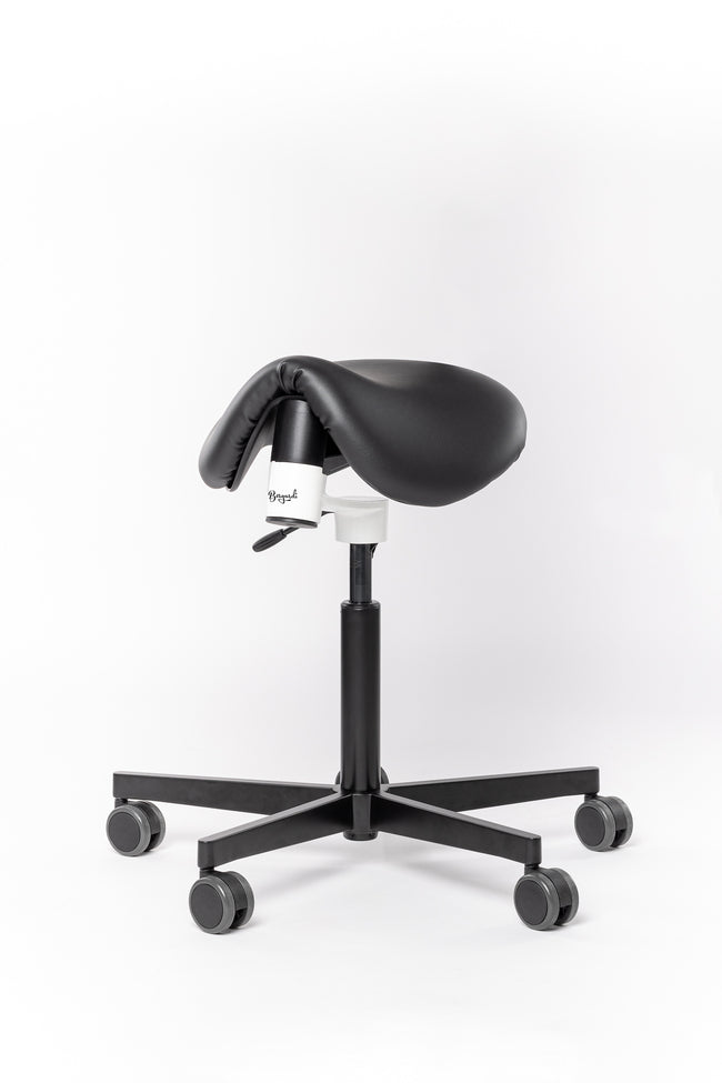 Hocker Aurelia Kunstleder schwarz Standardhöhe