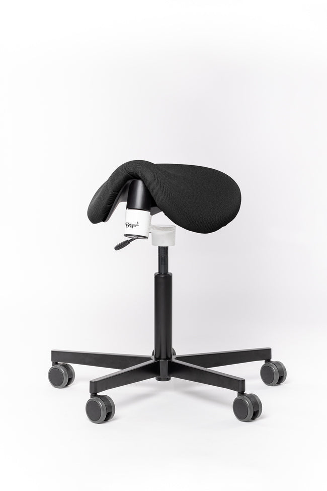 Hocker Aurelia Stoffüberzug schwarz Standardhöhe