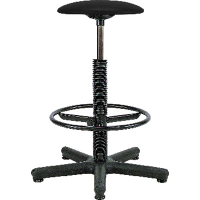 Hocker Goliat + Ring Kunstleder schwarz