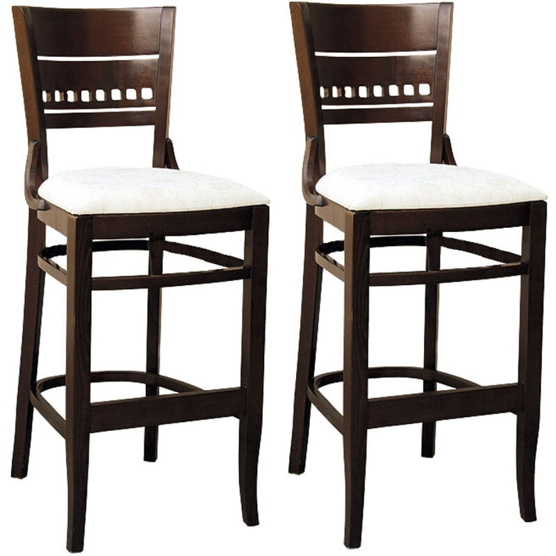 Holzbarhocker Condor (2er-Set) Kunstleder