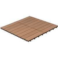 Holzfliesen »BAVARO«, Teak 9 m2 - braun