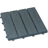 Holzfliesen »BAVARO Premium«, Anthrazit 10 m2 - grau