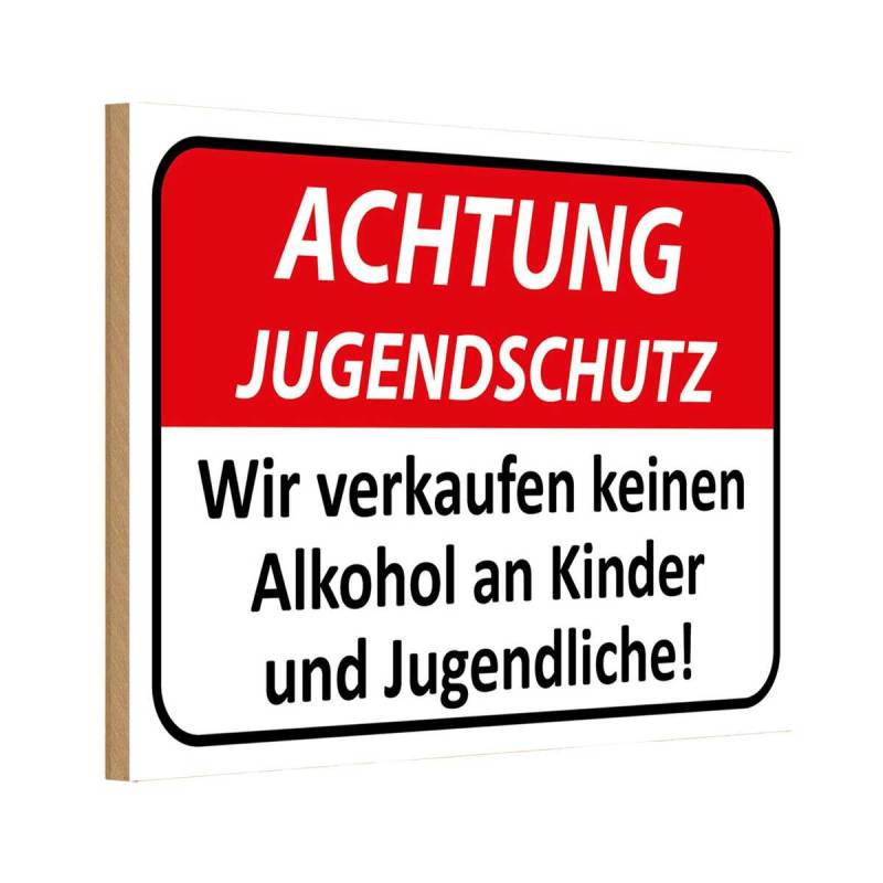 Holzschild 20x30 cm Warnschild Hinweisschild Achtung Jugendschutz Holzschild 20x30 cm Warnschild Hinweisschild Achtung Jugendschutz