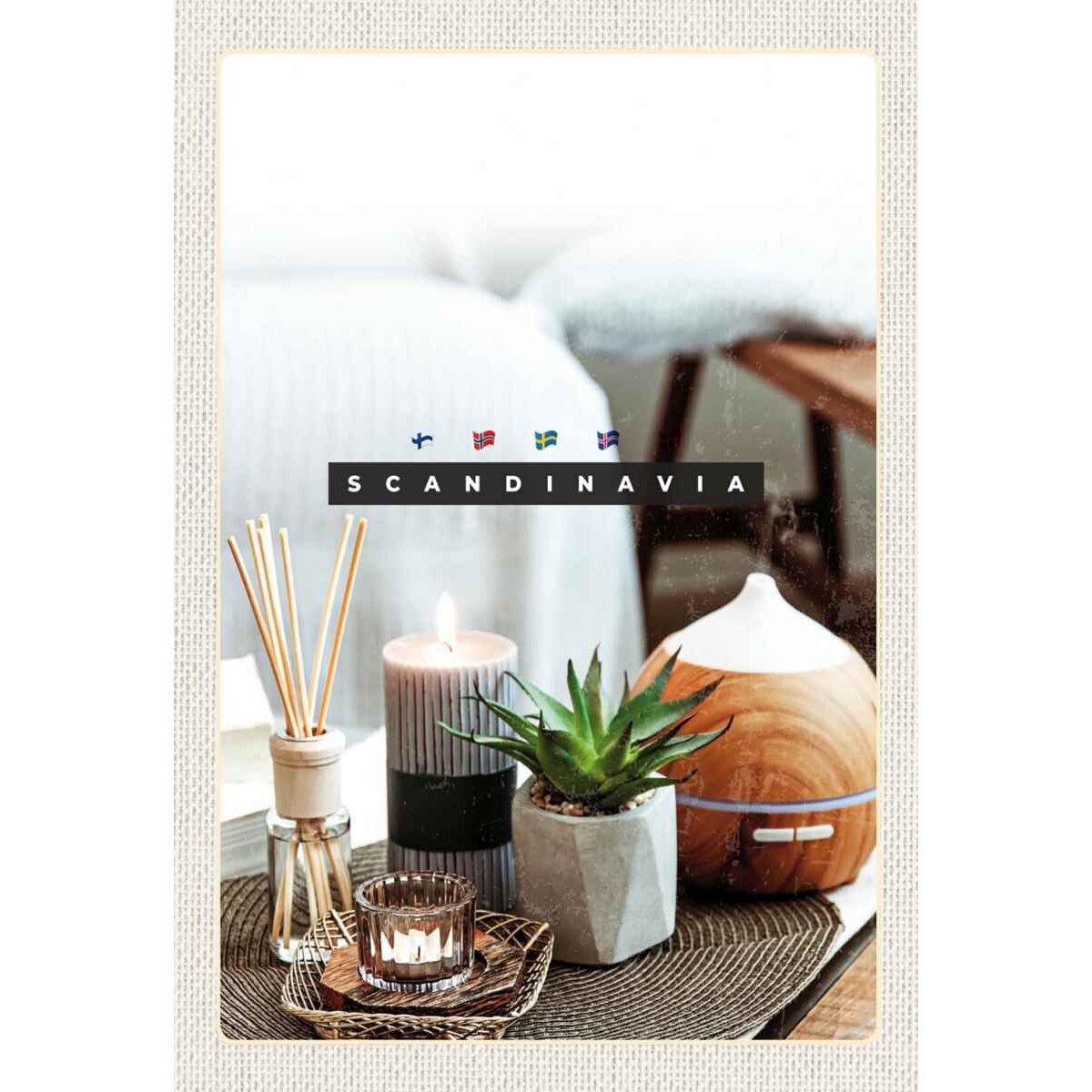 Holzschild 30x20 cm Skandinawien Kerze Pflanze Tischdecke Holzschild 30x20 cm Skandinawien Kerze Pflanze Tischdecke