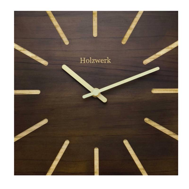 Holzwerk WANDUHR Dunkelbraun