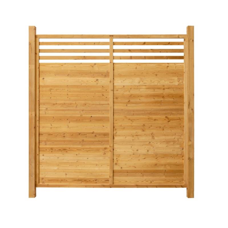 Holz Sichtschutzzaun SOMA - 5x Element + 6x Pfosten