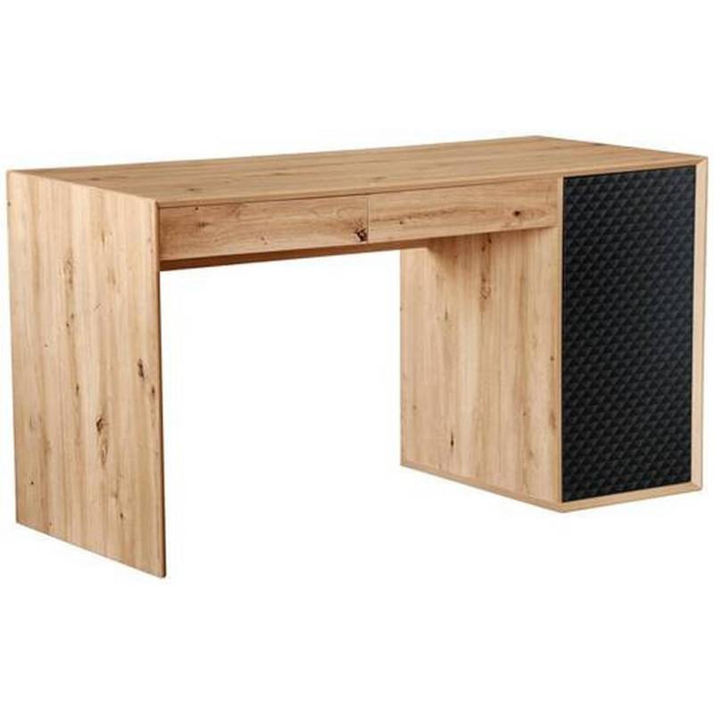 Hom`in SCHREIBTISCH Schwarz, Eiche Artisan