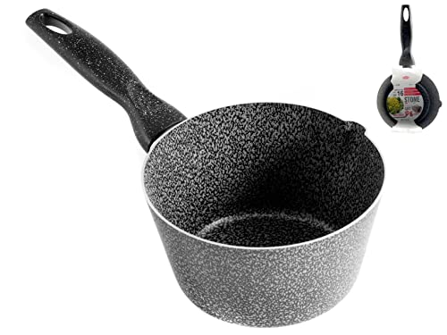 Home Stone Kasserolle Konisch Antihaft, mit Griff, Stein, Anthrazit/Grau, 16 cm Home Stone Kasserolle Konisch Antihaft, mit Griff, Stein, Anthrazit/Grau, 16 cm von HOME