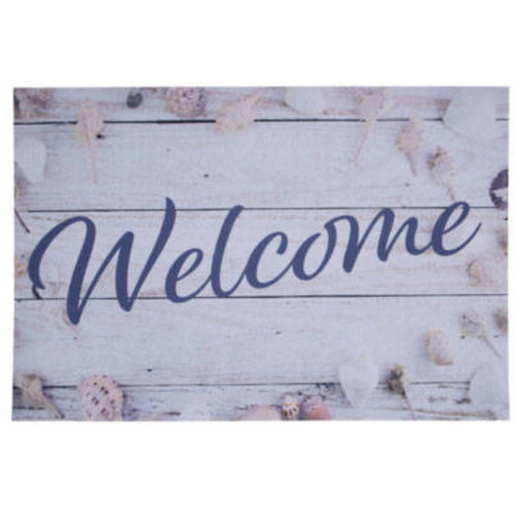 Home Styling Collection Fussmatte, Mehrfarbig, Kunststoff, Rechteckig, 38x58 cm, strapazierfähig, schnittfest, schmutzabweisend, rutschfeste Unterfläche, rutschfest, reißfest, pflegeleicht, Teppiche & Böden, Fuß & Stufenmatten, Fußmatten und Schmutzfangmatten von Home Styling Collection