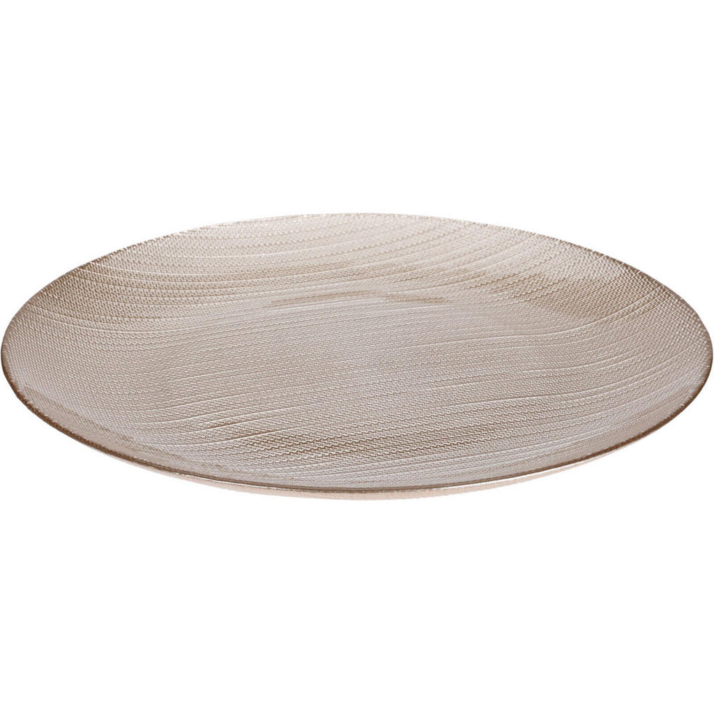 Home Styling Collection Glasteller, Gold, Glas, Essen & Trinken, Geschirr, Teller von Home Styling Collection