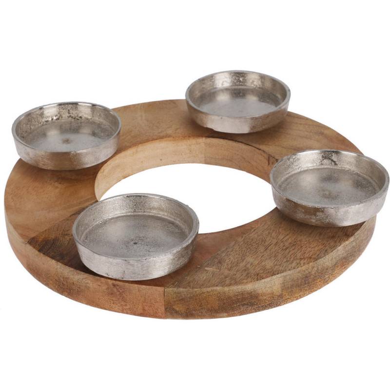 Home Styling Collection TEELICHTHALTER Braun