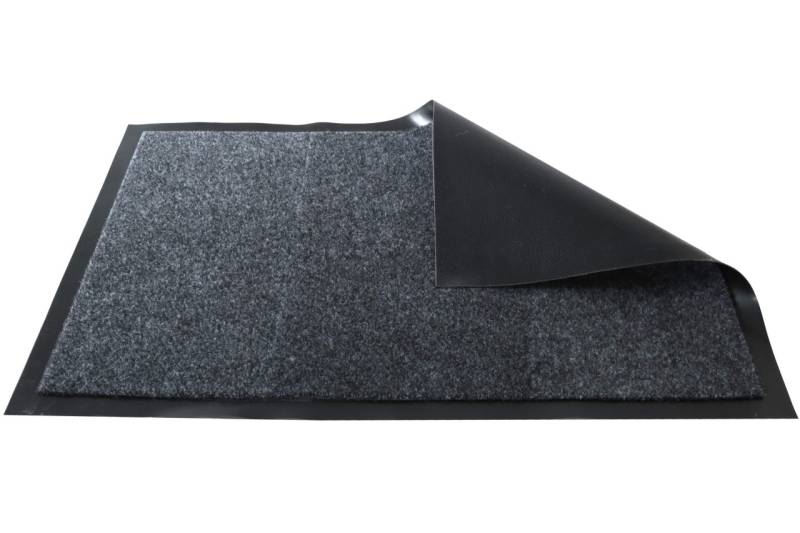 Homeline Schmutzfangmatte Fußmatte 60 x 90 cm anthrazit gummierte Rückseite