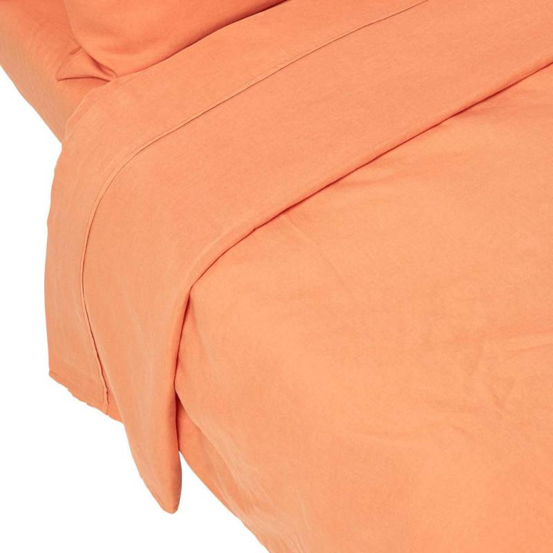 Homescapes LEINEN-BETTLAKEN Orange