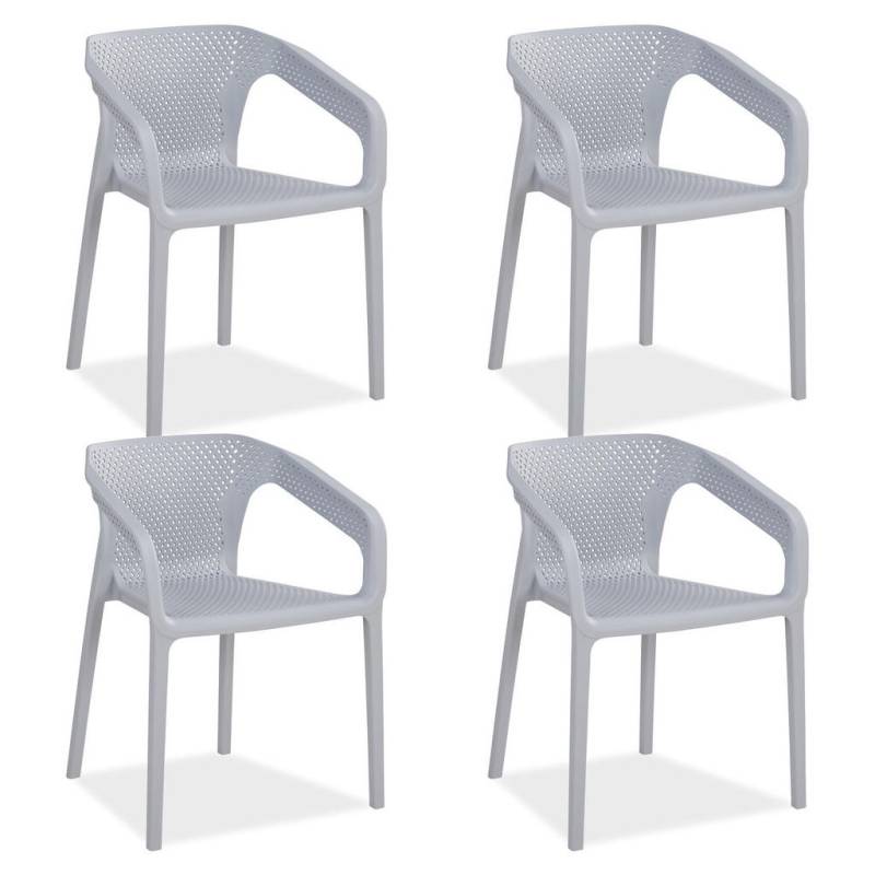 Homestyle4u GARTENSTUHL Grau