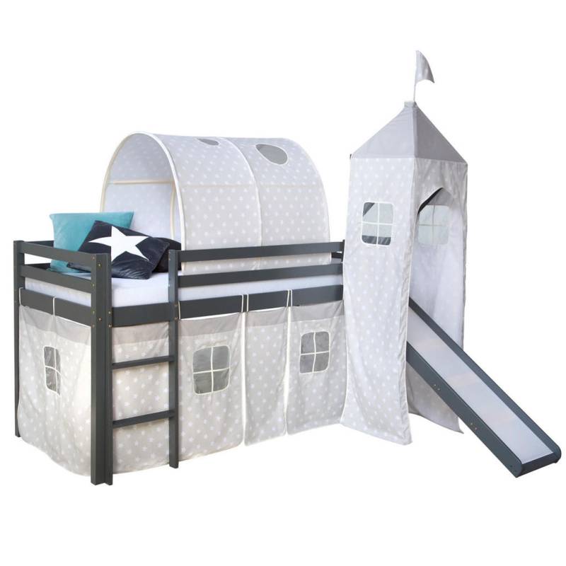 Homestyle4u HOCHBETT Grau