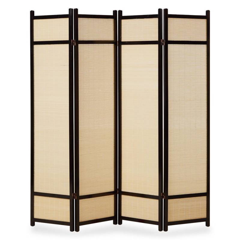 Homestyle4u PARAVENT Schwarz
