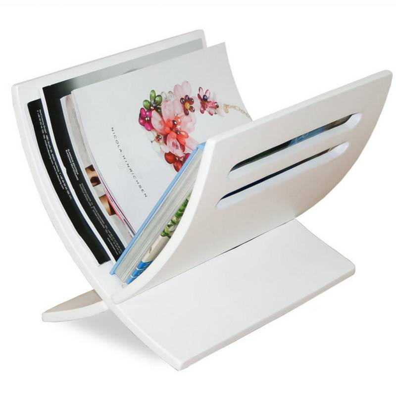 Homestyle4u ZEITUNGSSTÄNDER Weiß