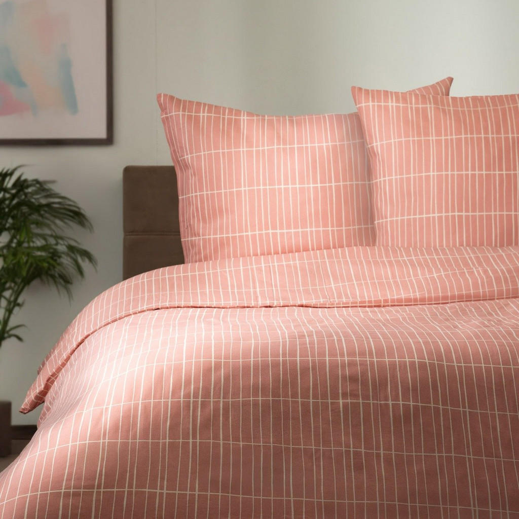 Homla Bettwäsche, Rosa, Textil, 160x200 cm, Schlaftextilien, Bettwäsche, Bettwäsche von Homla