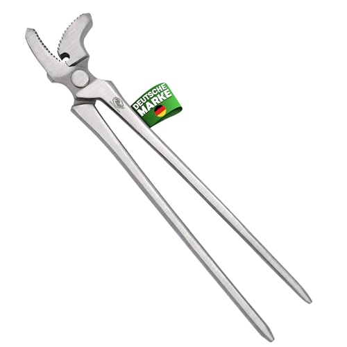 EQUESTRIAN STORE Profi-Hufzange 38 cm aus Chrom-Vanadium-Stahl | Handgeschärfte Präzisionsklingen | Für Hufschmiede und Pferdeprofis (Hoof Clincher) von EQUESTRIAN STORE